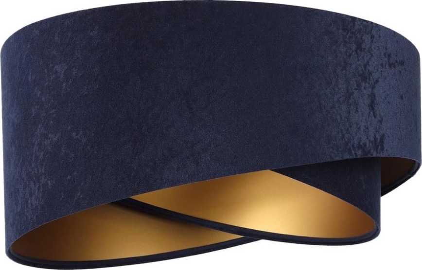 Universele lampenkap GALAXY E27 diameter 45 cm blauw/goud
