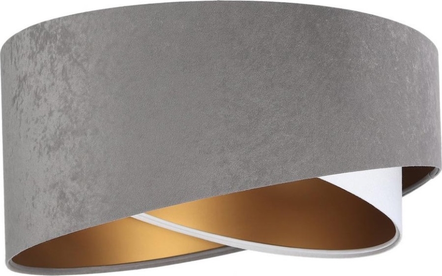 Universele lampenkap GALAXY E27 diameter 45 cm grijs/wit/goud