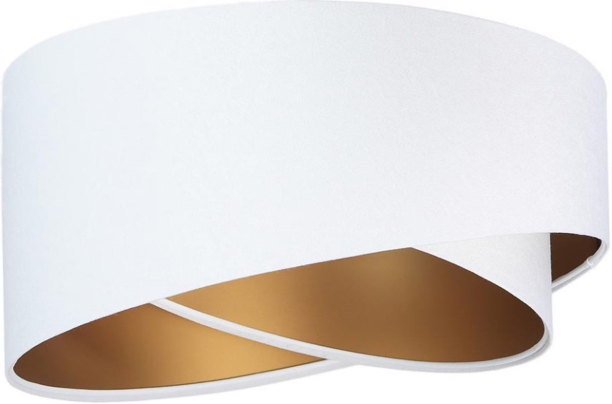 Universele lampenkap GALAXY E27 diameter 45 cm wit/goud