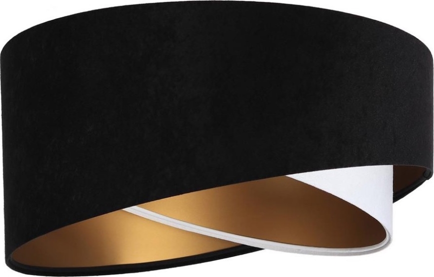 Universele lampenkap GALAXY E27 diameter 45 cm zwart/wit/goud
