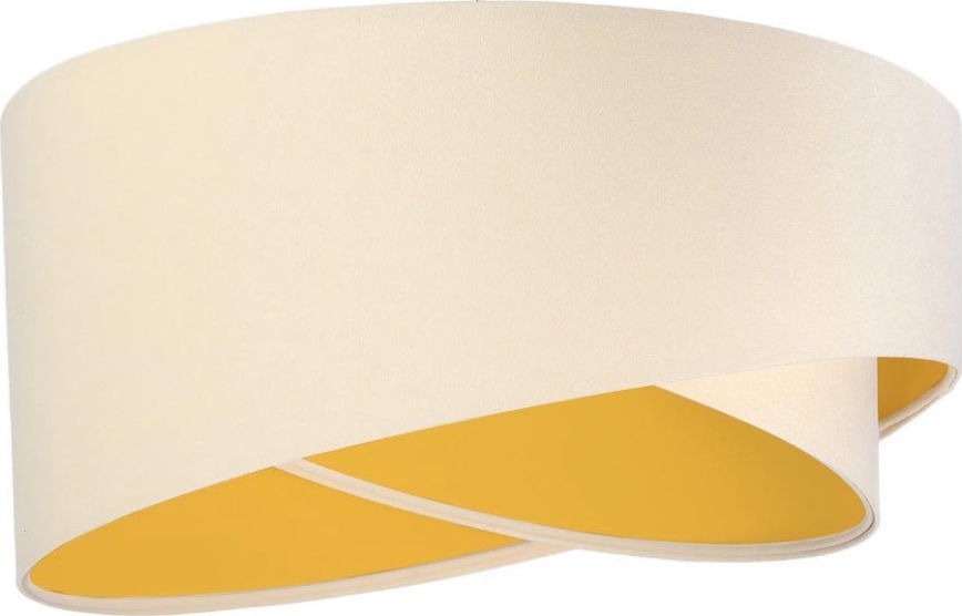 Universele lampenkap GALAXY E27 pr. 45 cm crème/goudkleurig