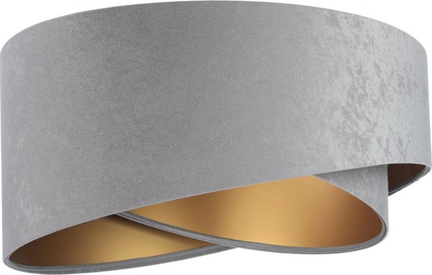 Universele lampenkap GALAXY E27 pr. 45 cm grijs/goud