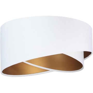 Universele lampenkap GALAXY E27 pr. 45 cm wit/goud