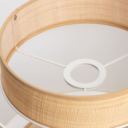 Universele lampenkap KERIA Ø 30 cm beige/wit