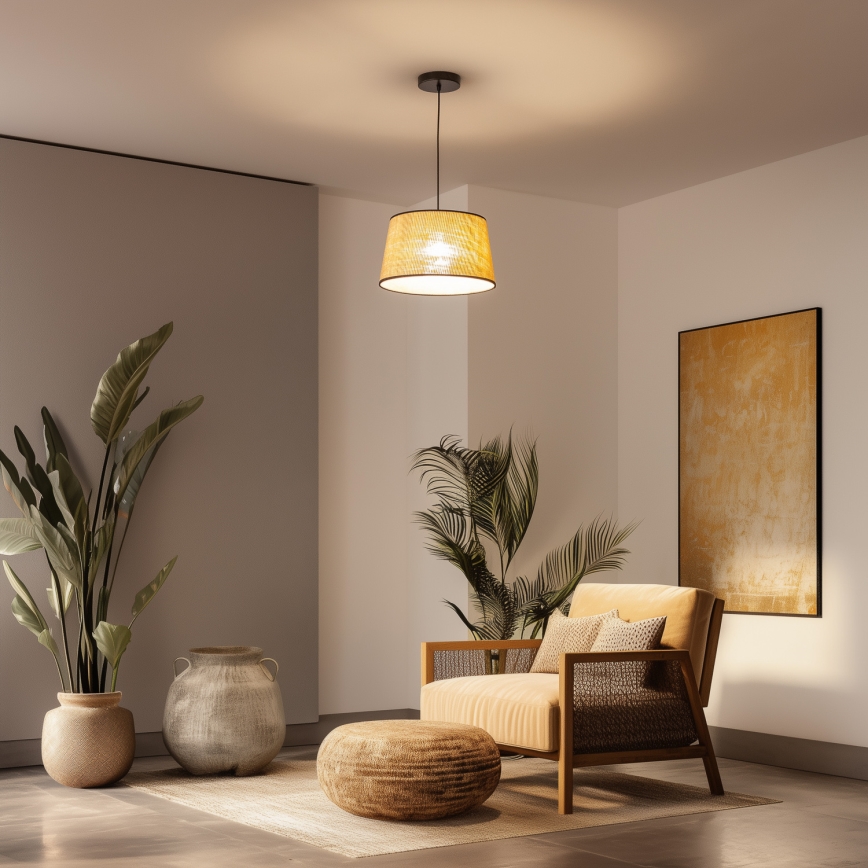 Universele lampenkap KERIA, Ø 35 cm, beige