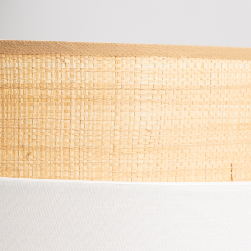 Universele lampenkap KERIA Ø 40 cm beige/wit