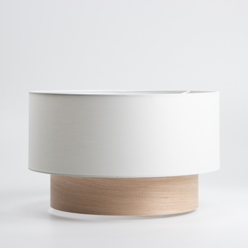 Universele lampenkap KERIA Ø 50 cm, wit/bruin