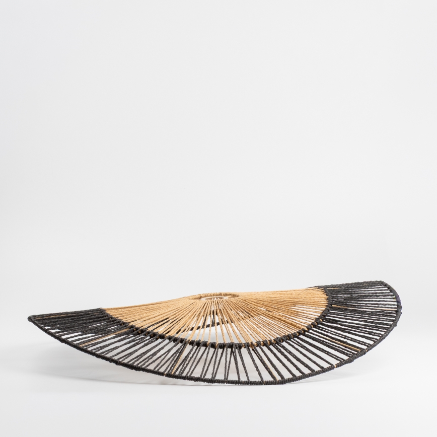 Universele lampenkap KERIA Ø 80 cm bruin/zwart