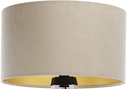 Universele lampenkap STANDART E27 diameter 45 cm beige/goud