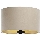 Universele lampenkap STANDART E27 diameter 45 cm beige/goud