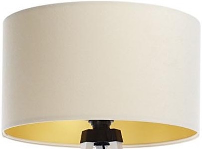 Universele lampenkap STANDART E27 diameter 45 cm crème/goud