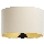 Universele lampenkap STANDART E27 diameter 45 cm crème/goud