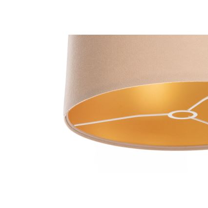 Universele lampenkap STANDART E27, Ø 45 cm, beige/goud