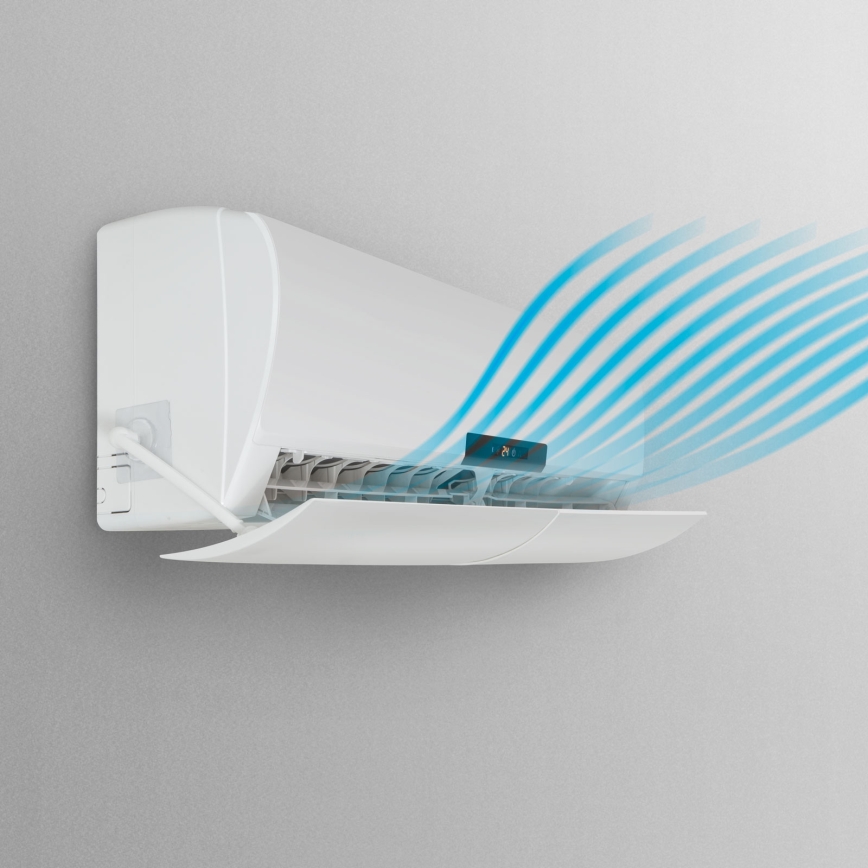 Universele luchtgeleider voor airconditioners 57-105 cm wit