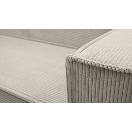Universele U-vormige uitklapbare hoekbank LONDON beige