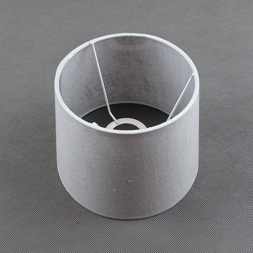 Universele vervangende lampenkap LAMA E27 15x19,5 cm grijs