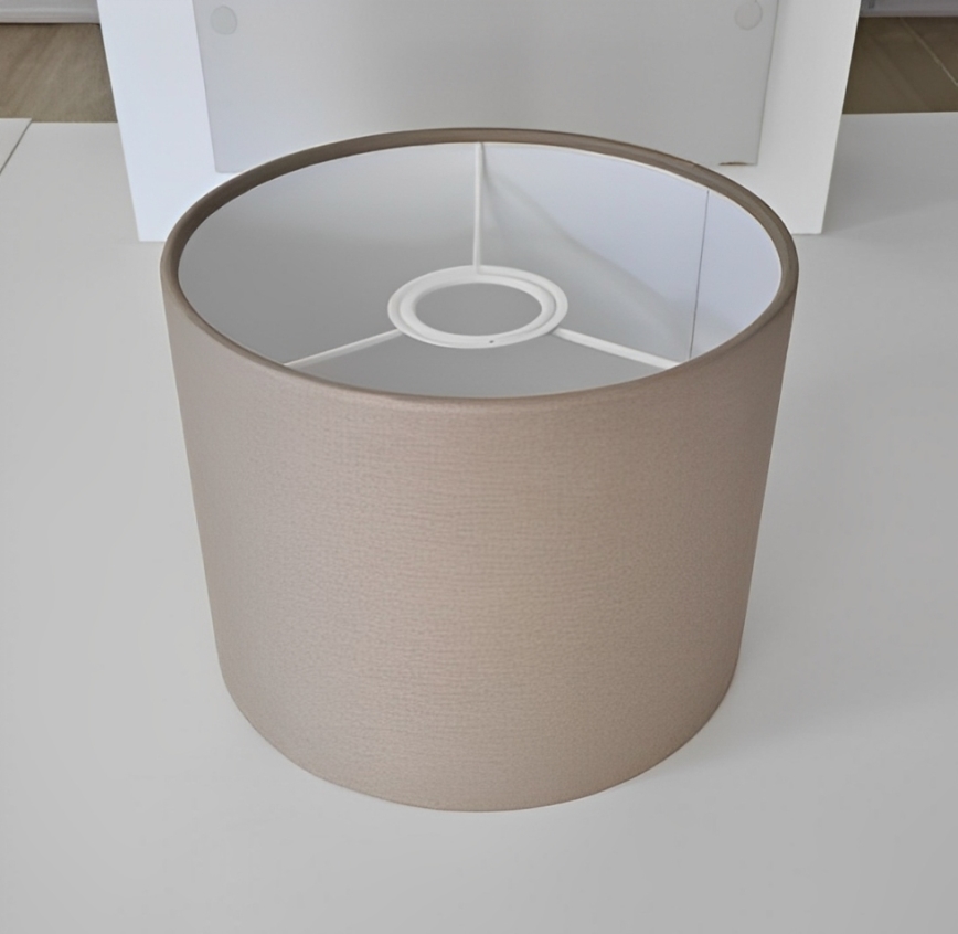 Universele vervangende lampenkap WALEC E27 19x20 cm bruin