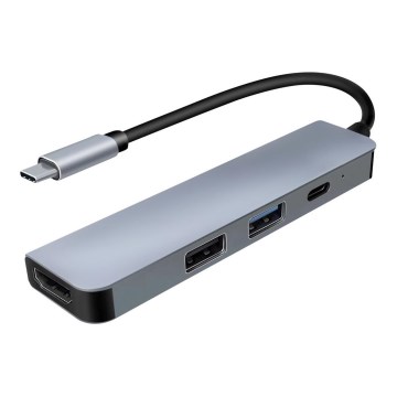 USB-C hub 4in1 Power Delivery 100W en HDMI 4K