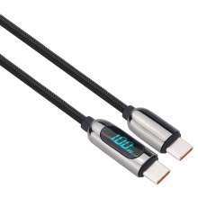 USB-C kabel met een scherm 100W 1m