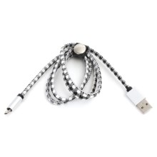 USB Kabel USB A / Micro USB Verbinding 1m wit