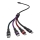 USB-kabel USB-A / USB Lightning / MicroUSB / USB-C 1,2 m multicolor