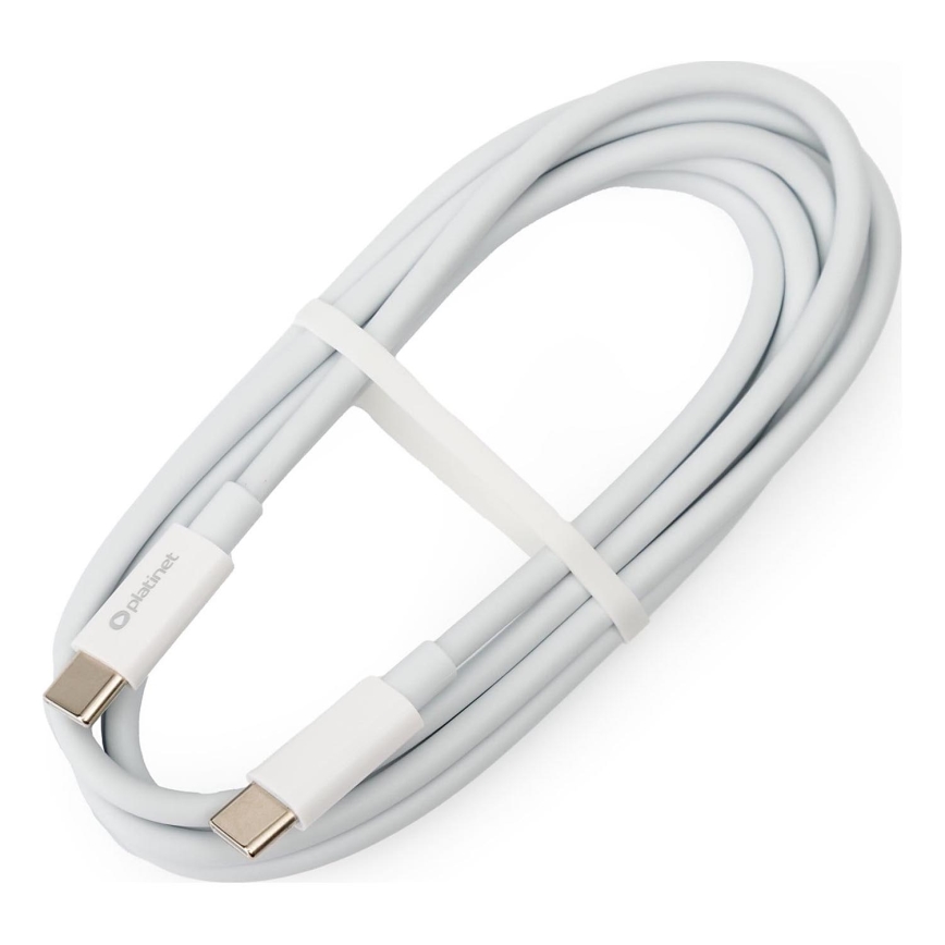 USB-kabel USB-C / USB-C verbindingsstuk 100W 1,5m wit
