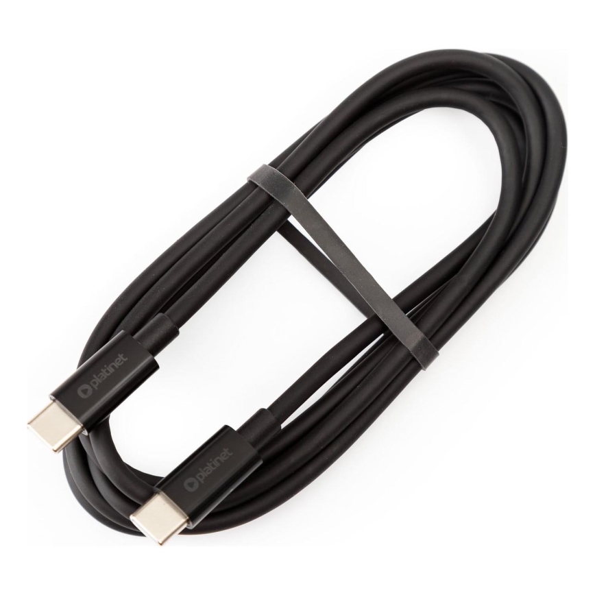 USB-kabel USB-C / USB-C verbindingsstuk 100W 1,5m zwart