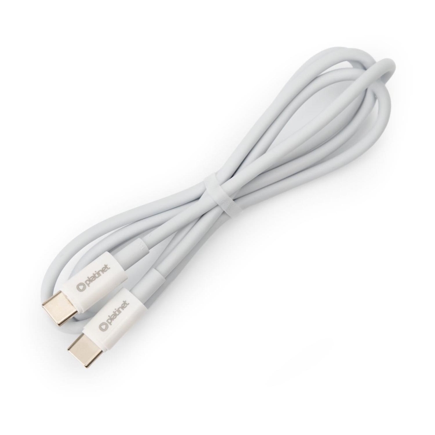 USB-kabel USB-C / USB-C verbindingsstuk 60W 1m wit