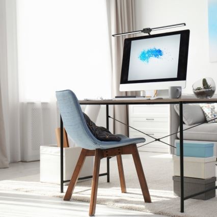 USB TENUIX DUO dimbare LED-bureaulamp, 14W/5V, 3000-6000K, zwart