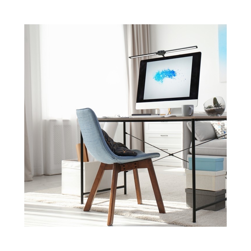 USB TENUIX DUO dimbare LED-bureaulamp, 14W/5V, 3000-6000K, zwart