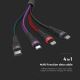 USB / USB Lightning / MicroUSB / USB-C 1.2m multicolor