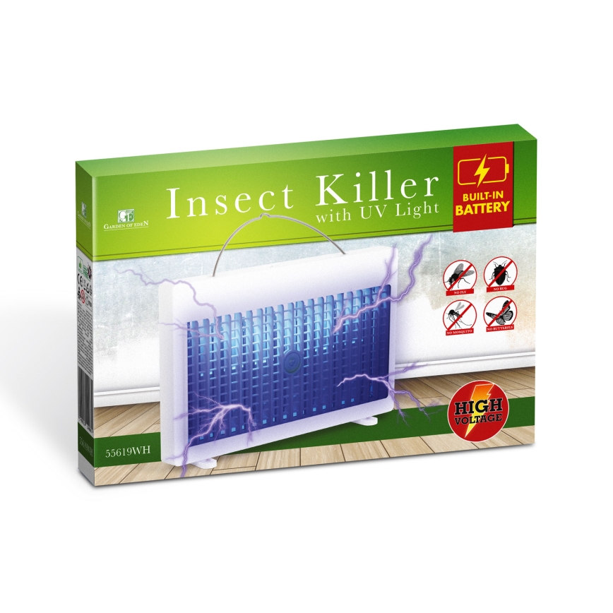 UV-oplaadbare insectenvanger 1200 mAh/5V wit