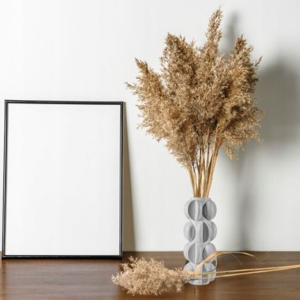 Vaas 37 x 19 cm, hars / mat wit