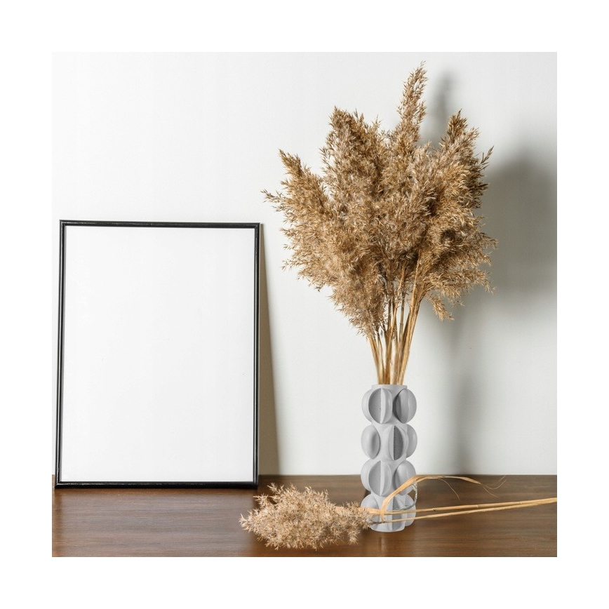 Vaas 37 x 19 cm, hars / mat wit