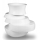 Vaas 38x33x36 cm hars/wit