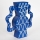 Vaas van keramiek 37,5x35,5 cm blauw