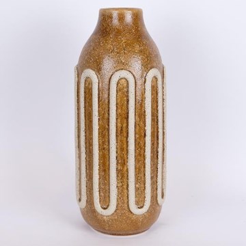 Vaas van keramiek 39x16,3 cm bruin