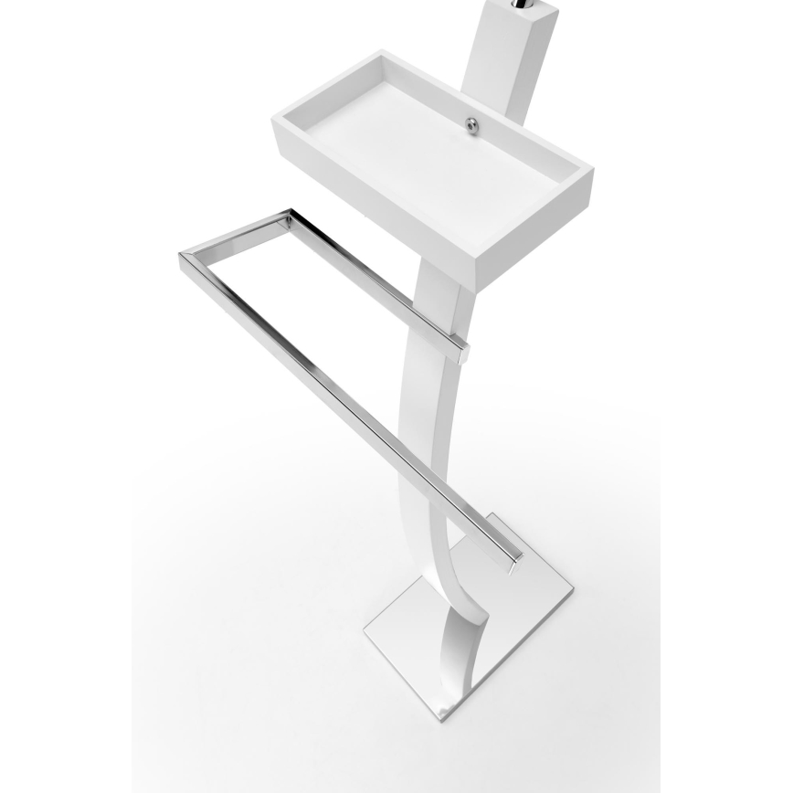 Valet-standplaats 117x32 cm wit