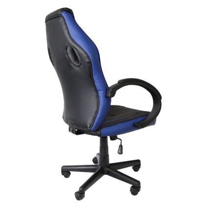 VARR Indianapolis gaming Stoel zwart/blauw