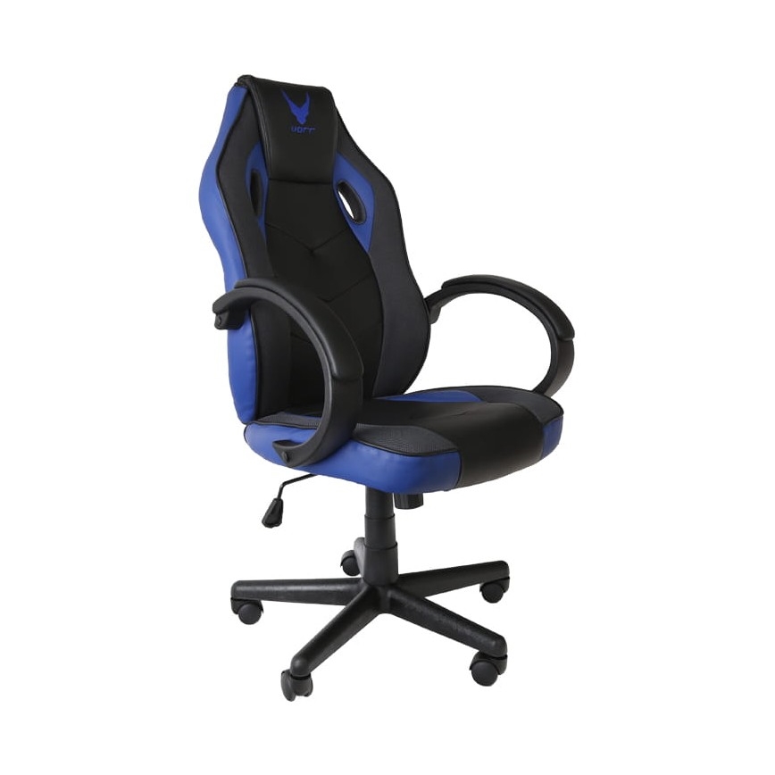 VARR Indianapolis gaming Stoel zwart/blauw