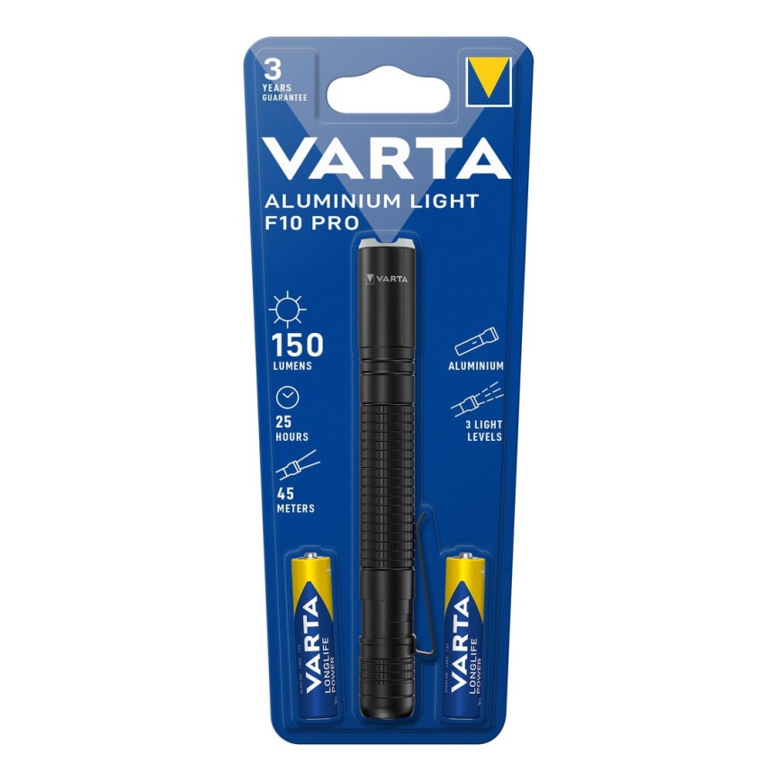 Varta 16606101421 - LED Zaklamp ALUMINIUM LIGHT LED/2xAAA