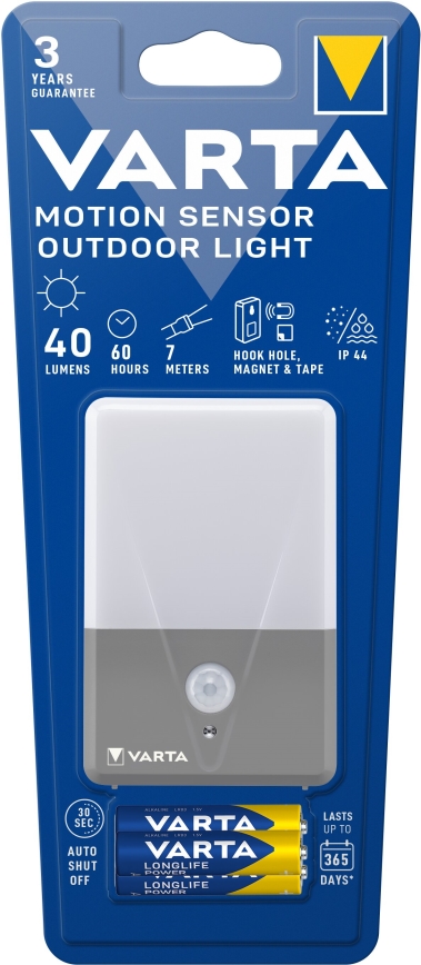 Varta 16634101421 - LED Camping zaklamp met sensor LED/3xAAA IP44