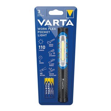 Varta 17647101421 - LED Zaklamp WORK FLEX POCKET LIGHT LED/3xAAA IPX4
