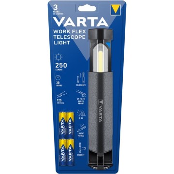 Varta 18646101421 - LED Zaklamp WORK FLEX LED/4xAA IP54