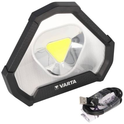 Varta 18647101401 - Draagbare LED-werklamp WORK FLEX LED/12W/5V 5200 mAh IP54
