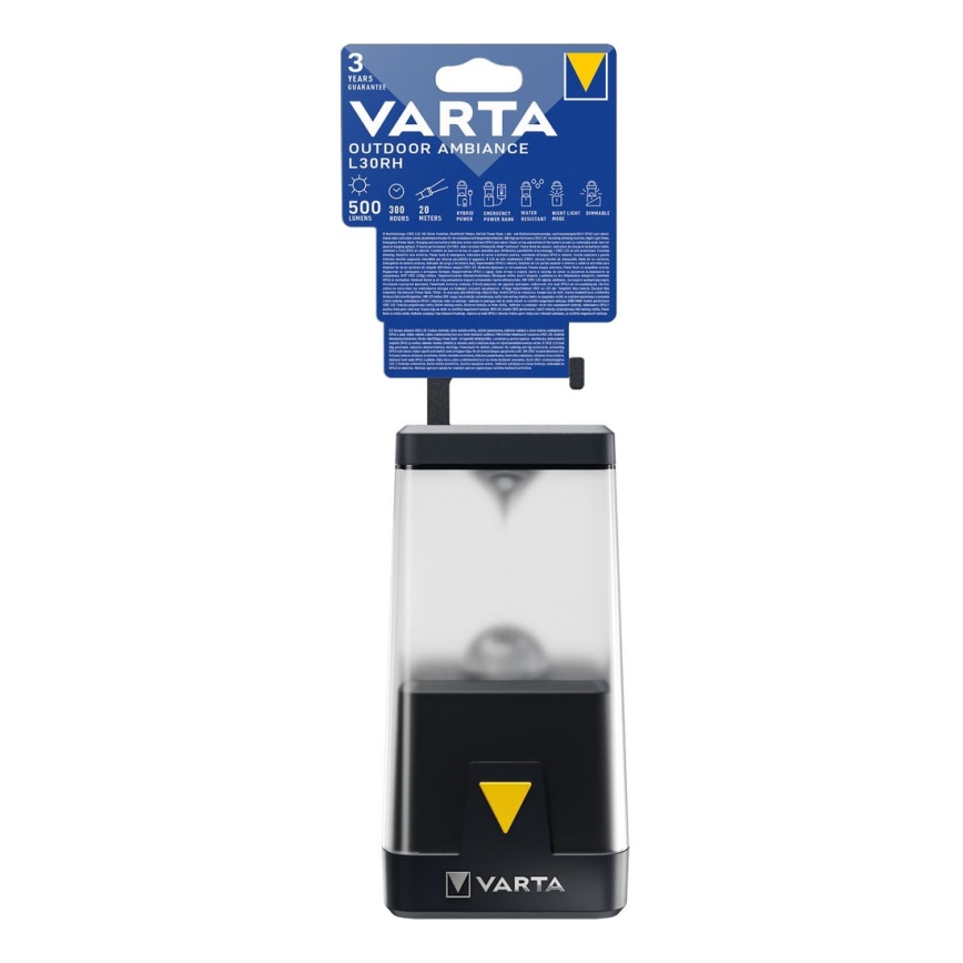 Varta 18666101111 - Dimbare LED Kampeer Lamp OUTDOOR AMBIANCE LED/3xAA