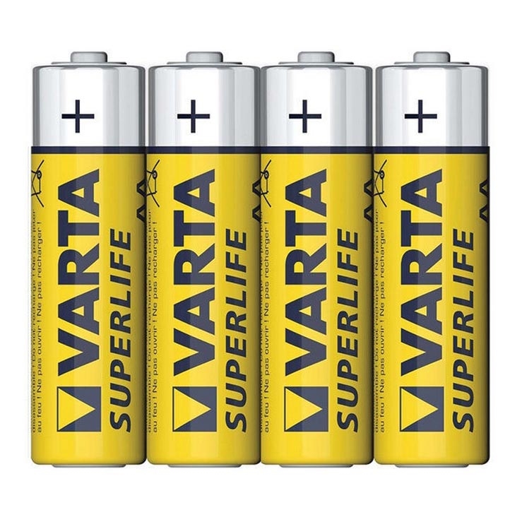 Varta 2006 - 4 stuks zink-koolstofbatterijen SUPERLIFE AA 1,5V SUPERLIFE
