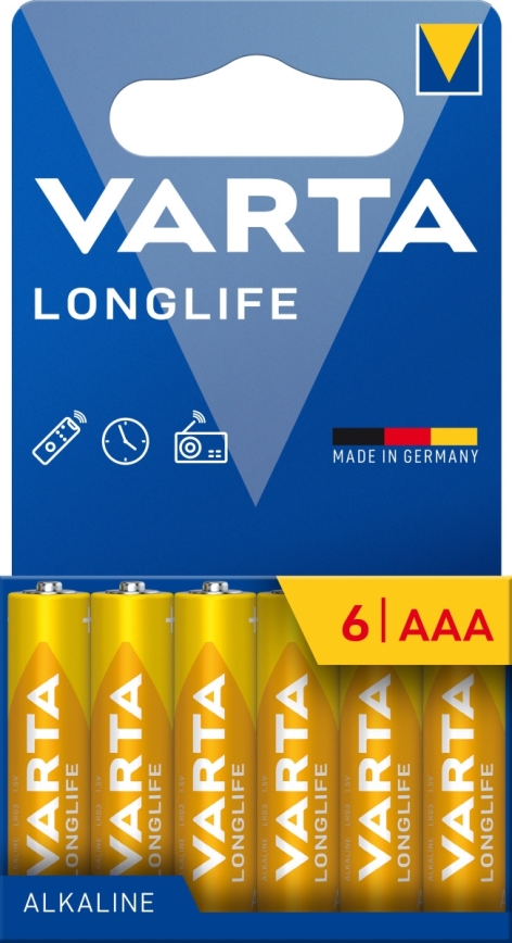 Varta 4103101746 - 6 st. Alkaline batterij LONGLIFE AAA 1,5V