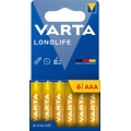 Varta 4103101746 - 6 stuks Alkaline batterijen LONGLIFE AAA 1,5V