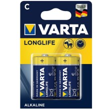 Varta 4114 - 2 st. Alkaline batterij LONGLIFE EXTRA C 1,5V